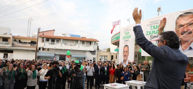 CTP Mağusa Maraş'ta açık hava toplantısı düzenledi