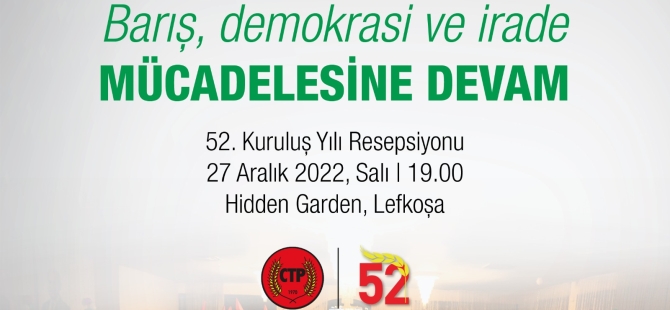 Barış, demokrasi ve irade mücadelesinde 52 yıl