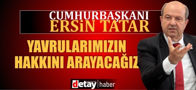 Cumhurbaşkanı Tatar deprem bölgesine gitmek üzere adadan ayrıldı