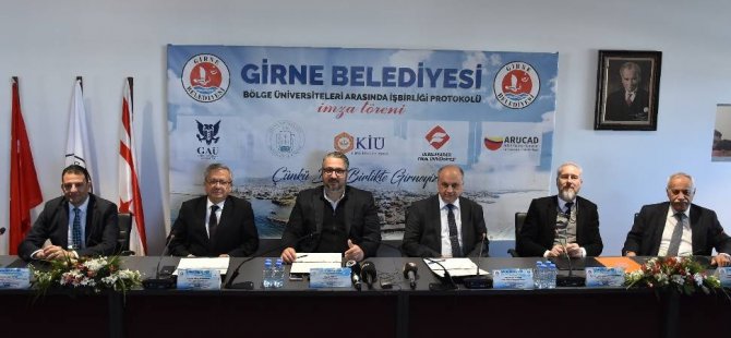 Girne Belediyesi ile 5 üniversite arasında iş birliği protokolü