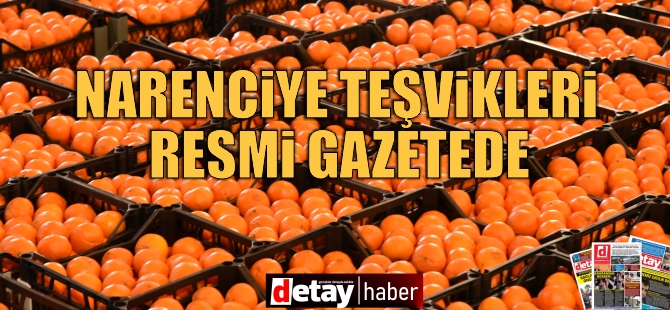 Narenciye İhracat Teşvikleri Resmi Gazetede