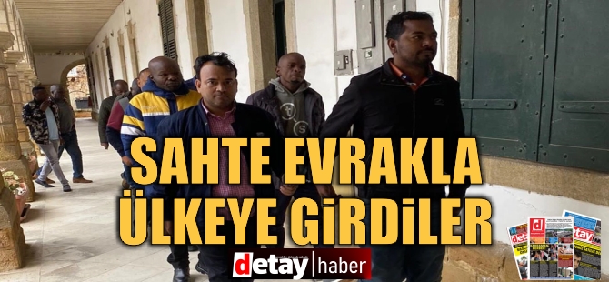 Sahte evrakla ülkeye giriş yaptılar!