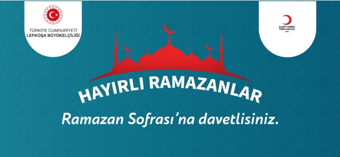 Ramazan Ayı boyunca Lefkoşa, Gazimağusa, İskele, Girne, Güzelyurt ve Lefke’de iftar yemekleri düzenlenecek