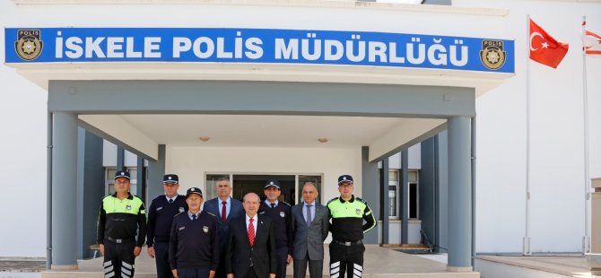 Cumhurbaşkanı Ersin Tatar, İskele Polis Müdürlüğü’nü ziyaret etti