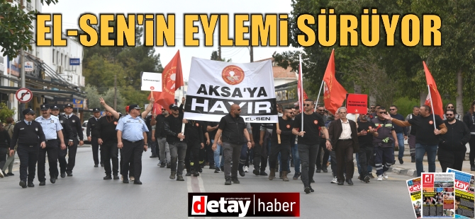 El-Sen Kıb-Tek önünde eyleme devam ediyor