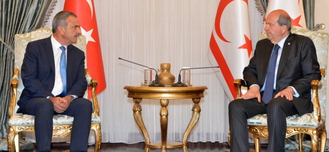 Cumhurbaşkanı Tatar, Gazimağusa Belediye Başkanı Uluçay’ı kabul etti