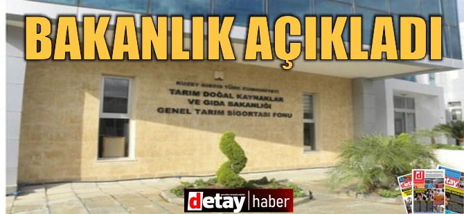 Tarım ve Doğal Kaynaklar Bakanlığı: Dolu ve fırtınadan zarar gören bölgelerin tespitine başladık