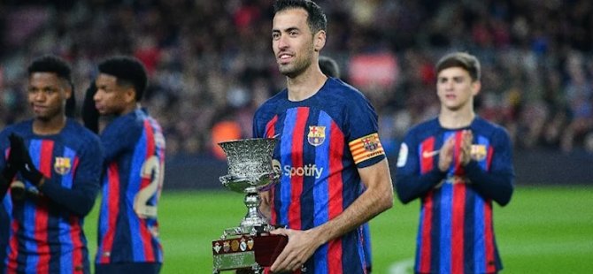 Sergio Busquets, Barcelona’ya veda etti