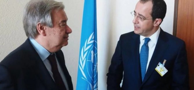 Hristodulidis ve Guterres telefonda Kıbrıs sorunundaki ileriki adımları görüştü