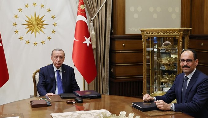 Türkiye Cumhurbaşkanı Erdoğan, MİT Başkanı Kalın'ı kabul etti