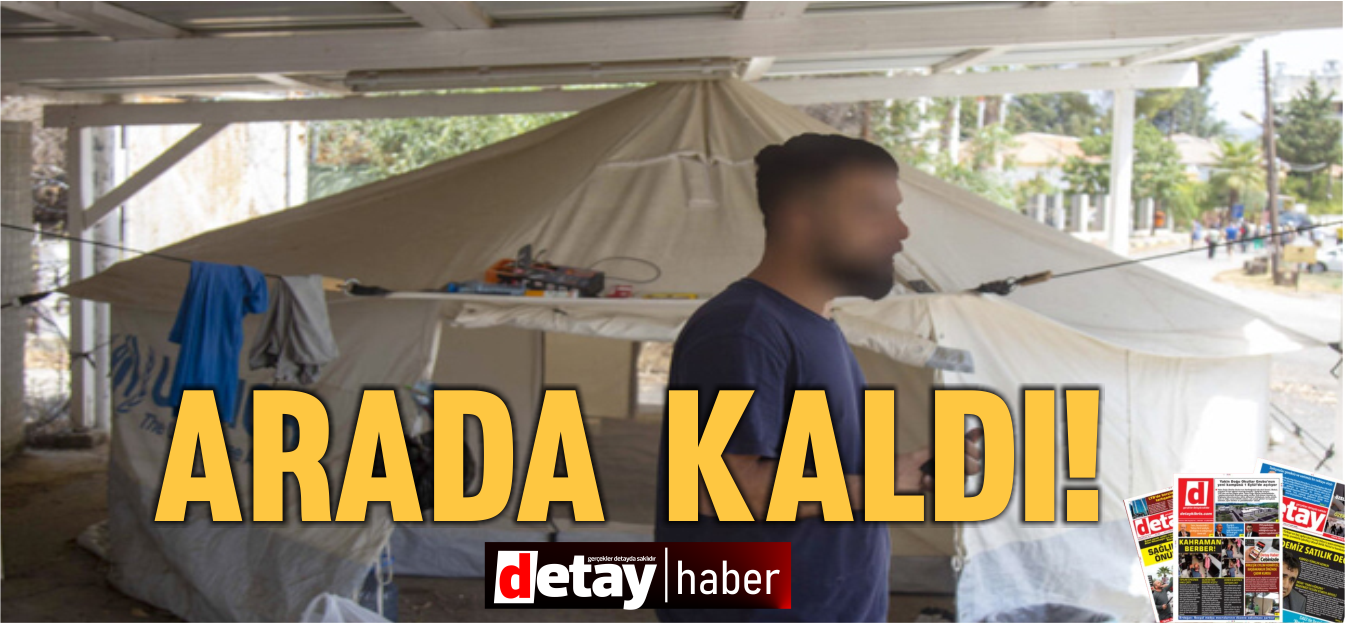 Lefkoşa'da  8 aydır ara bölgede, çadırda yaşıyor