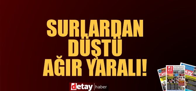 Lefkoşa'da surlardan düşen kişi ağır yaralı