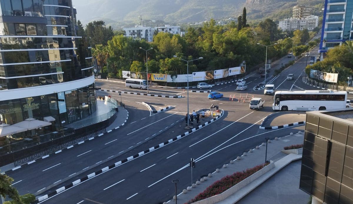 Girne’de Hirondel Çemberi'nin dinamik kavşağa dönüştürme çalışmalarında sona gelindi