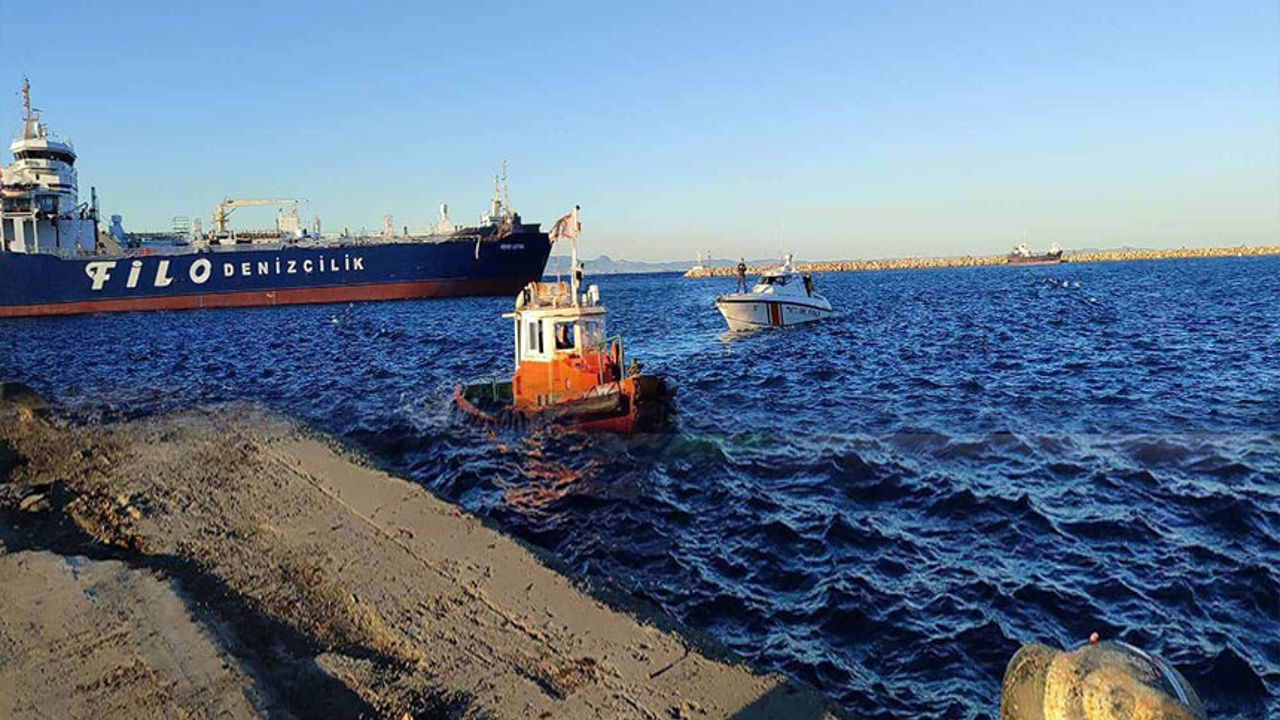 Kalecik'e yakıt taşıyan gemide patlama...