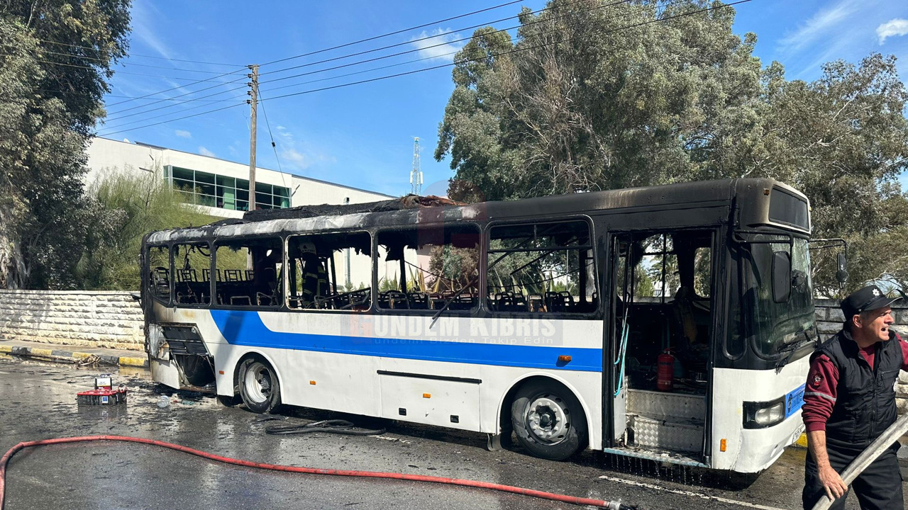 Otobüs yangını ile ilgili Polisten açıklama!