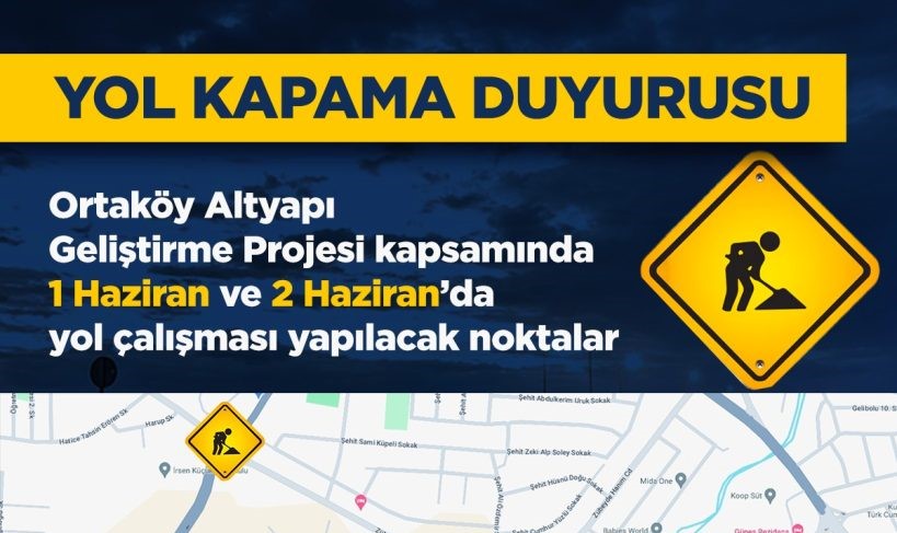 Lefkoşa'da Metehan bölgesinde bazı yollar bugün ve yarın kapalı