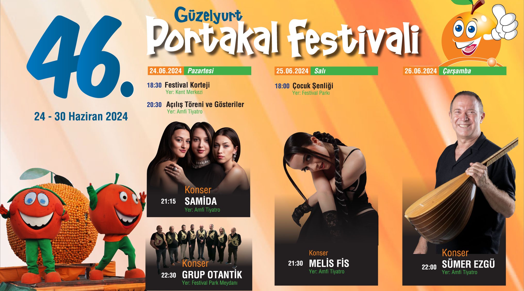 46. Güzelyurt Portakal Festivali 24 Haziran’da Başlıyor