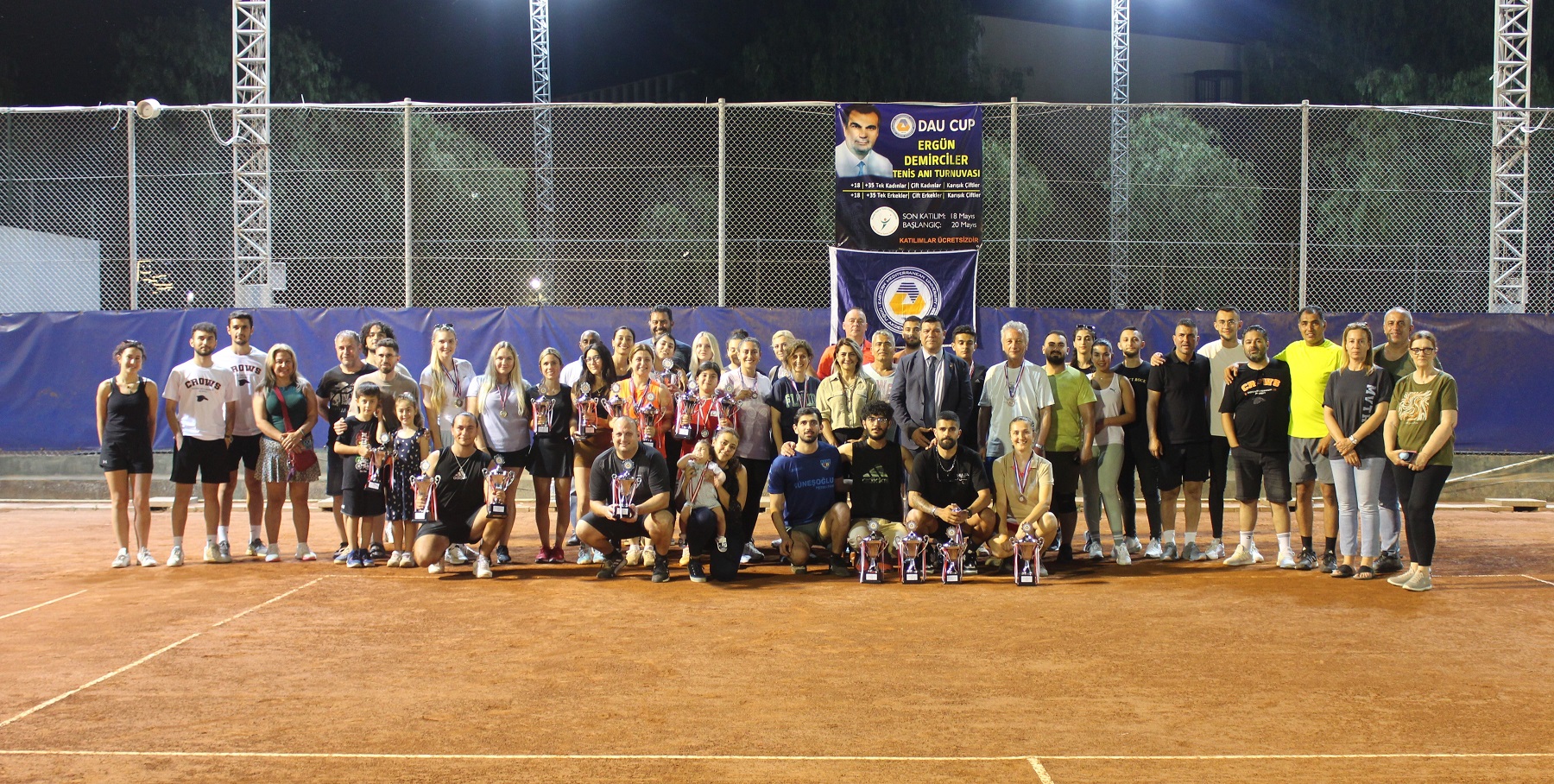 DAÜ'de Ergün Demirciler Anı Tenis Turnuvası Heyecanı