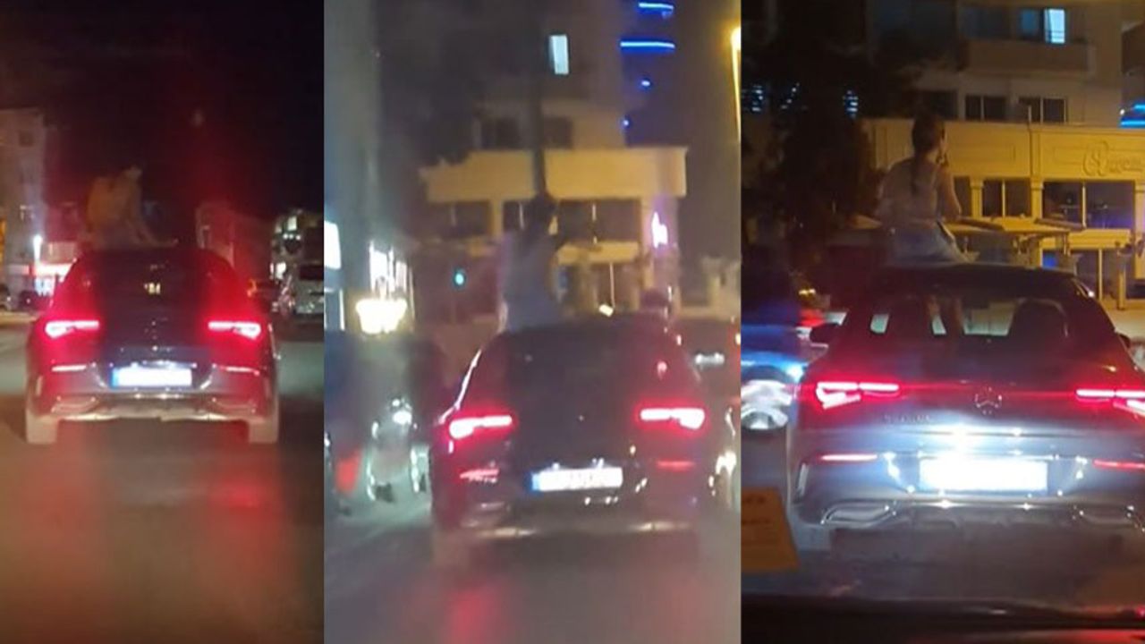 Girne’de trafikte tehlike yaratan sürücü ve yolcuya ceza kesildi