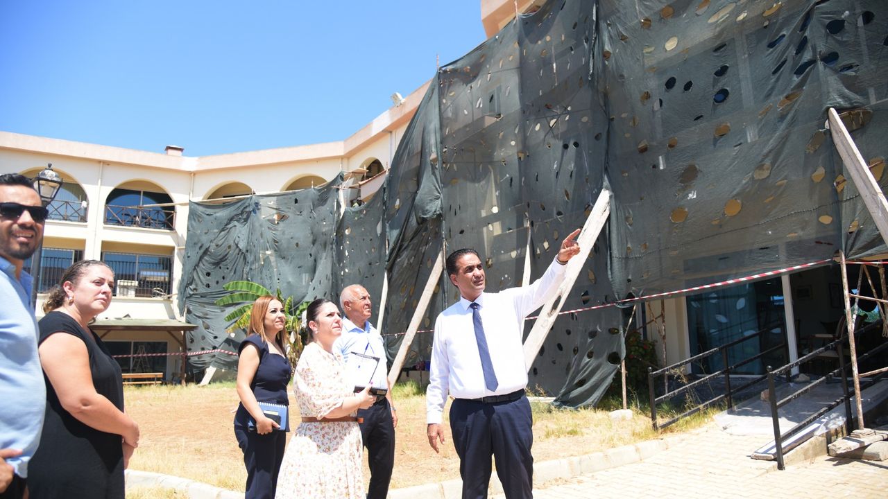 Kalkanlı Yaşam Evi'nin bakım ve tadilatı son hız devam ediyor