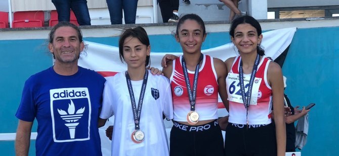 Azra Avcı, yüksek atlama branşında Türkiye şampiyonu ve Kayla Uysal ise Türkiye üçüncüsü oldu.