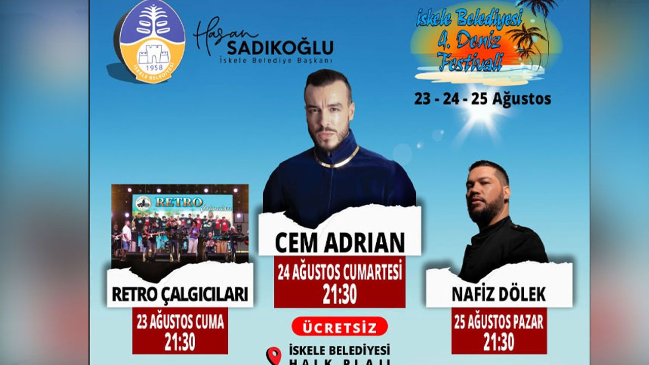 İskele Belediyesi 4. Deniz festivali başlıyor