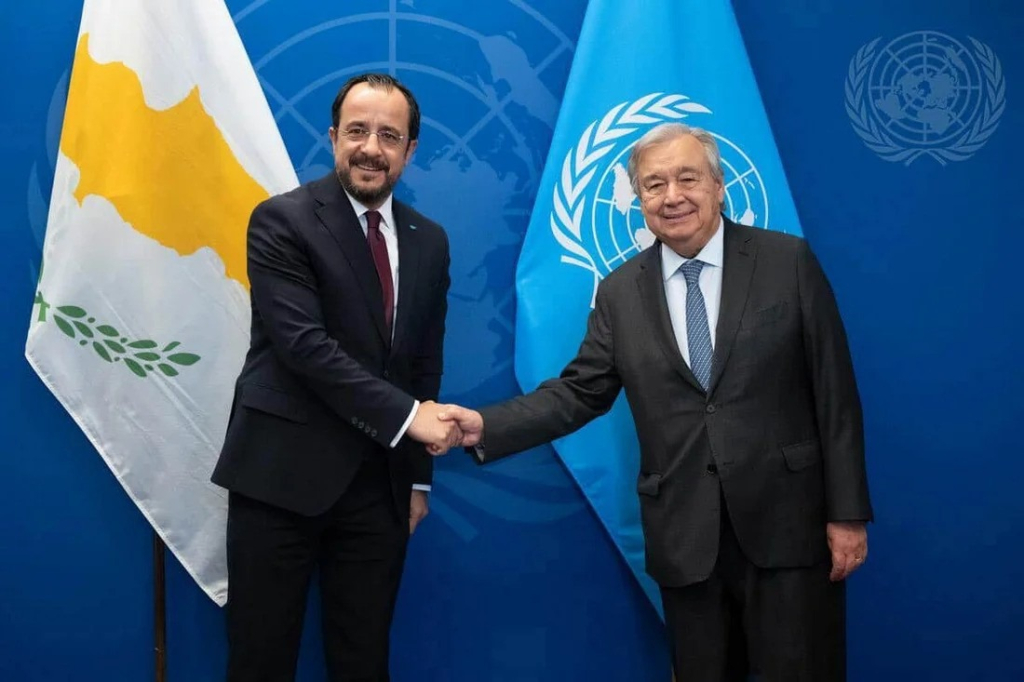 Hristodulidis BM Genel Sekreteri Guterres’le görüştü