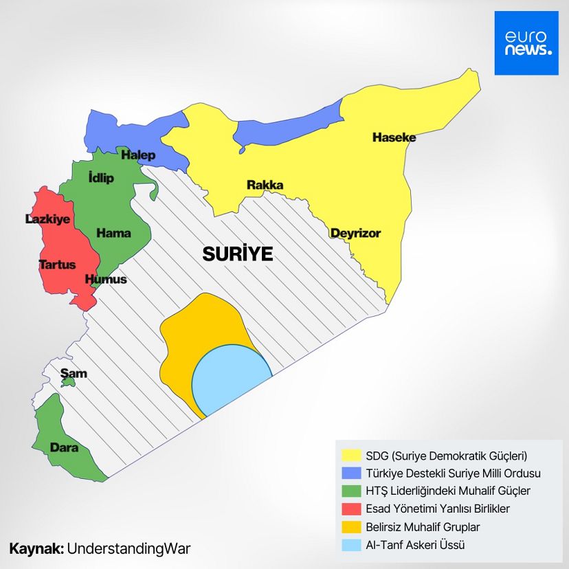 Suriye güncel haritası: Hangi örgüt hangi bölgeleri kontrol ediyor?