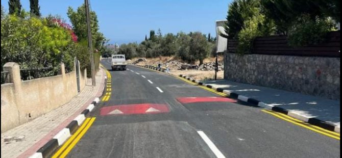 Girne’de Atatürk Caddesi’nde yeni düzenlemeler yapıldı