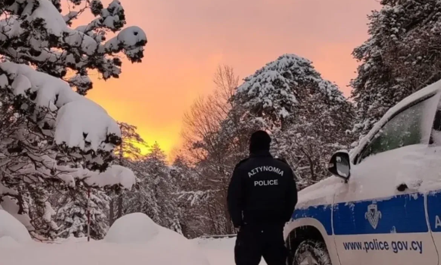 Trodos’ta kar ve fırtına alarmı: Pazar gününe kadar dikkat!