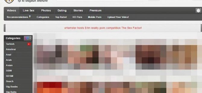 Porno sitesi, kullanıcılarının 19 Mayıs'ını kutladı!