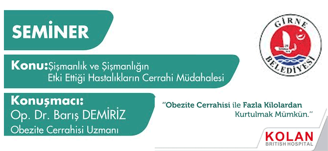 “Şişmanlık ve şişmanlığın etki ettiği hastalıkların cerrahi müdahalesi” semineri düzenleniyor