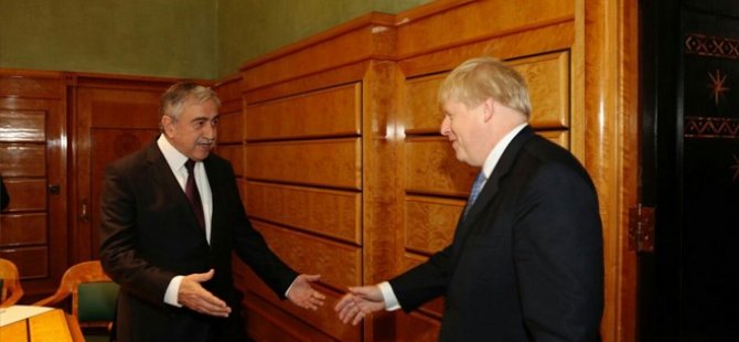 Akıncı ile Boris Johnson görüşmesi başladı