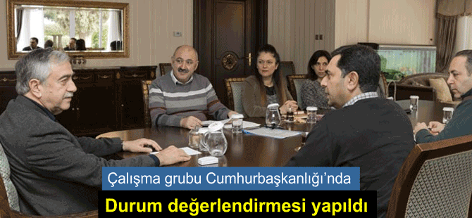 Cumhurbaşkanı Akıncı'ya çalışmalar aktarıldı