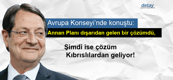 Anastasiadis Avrupa Konseyi’nde Kıbrıs müzakerelerini değerlendirdi