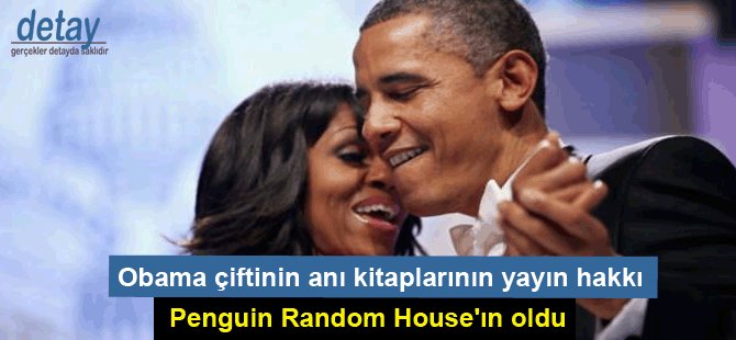 Obama çiftinin anı kitaplarının yayın hakkı Penguin Random House'ın oldu