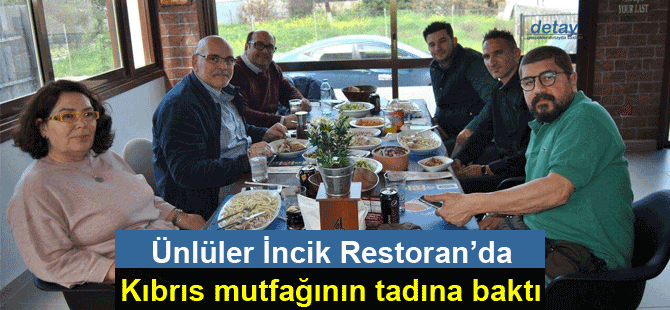 Sevilen sanatçılar Kıbrıs'ın lezzetlerini tattı