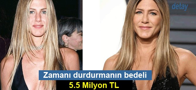 Jennifer Aniston’ın güzelliği için 17 yılda 5,5 milyon TL harcadı