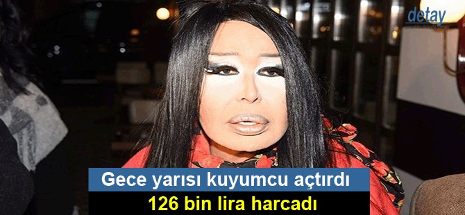 Gece yarısı kuyumcu açtırdı, 126 bin lira harcadı