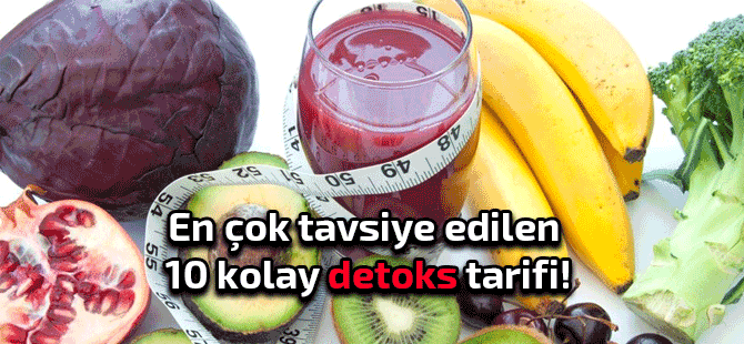 Kilo vermek için yapılan kolay detoks tarifleri