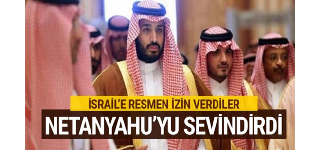 Suudi Arabistan hava sahası İsrail'e açıldı