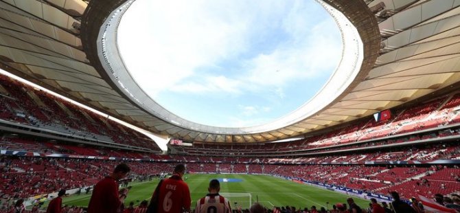 Atletico Madrid'in Stadı Wanda Metropolitano'da porno film çektiler