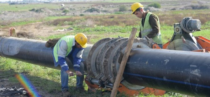 Yeni kanalizasyon ana taşıyıcı hattı için çalışmaları devam ediyor