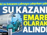 Damdaki su kazanını çalmaya çalışırken yakalandı...Kazan emare olarak alındı