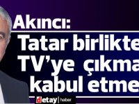 Akıncı: Tatar birlikte tv’ye  çıkmayı kabul etmedi