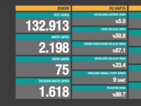 Türkiye'de Koronavirüs: 75 kişi daha hayatını kaybetti, 2198 yeni 'hasta' tespit edildi