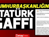 KKTC Cumhurbaşkanlığı'ndan 10 Kasım'da Atatürk gaffı