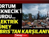 Hortum Teknecik'i vurdu...Elektrik Güney Kıbrıs'tan karşılanıyor