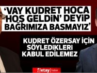 Özyiğit ''Vay Kudret Hoca Hoşgeldin deyip bağrımıza basmayız'' dedi,HP'li Senin kabul edilemez buldu