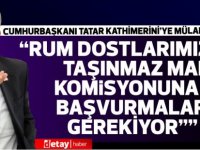 Cumhurbaşkanı Ersin Tatar:AİHM kararlarına uymak zorundasınız. Uymazsanız cezalandırıyorsunuz